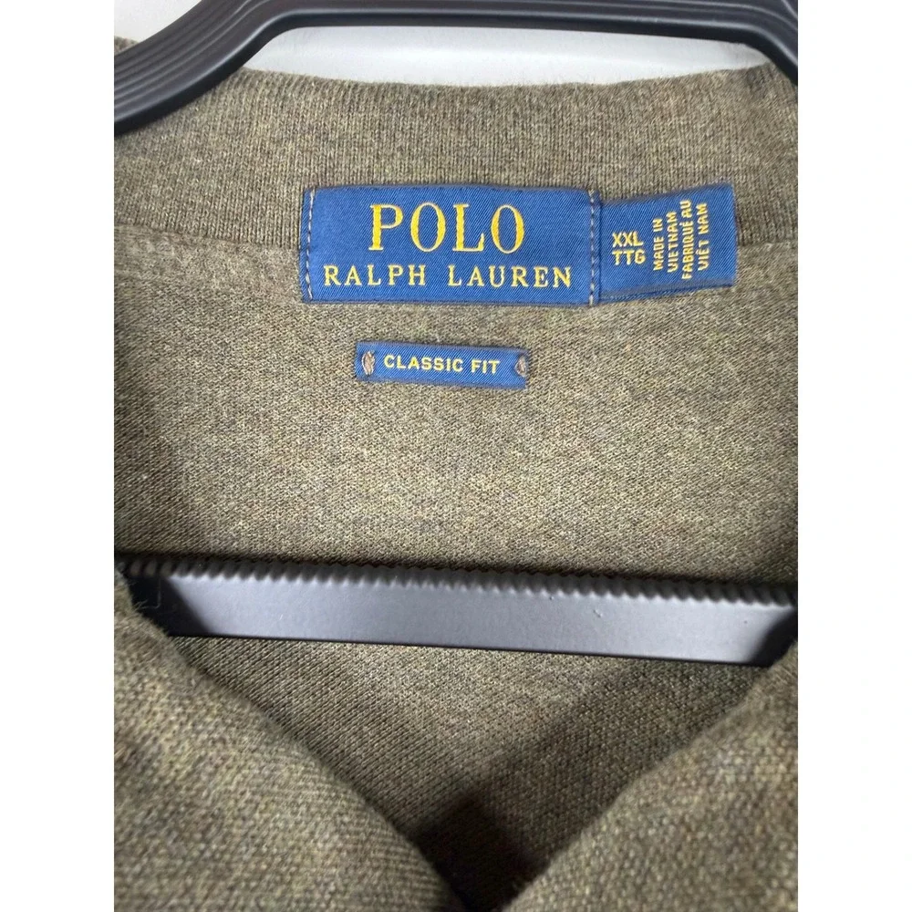 Polo Ralph Lauren Mens XXL Classic Fit Olive Green Short Sleeve 100% Cotton